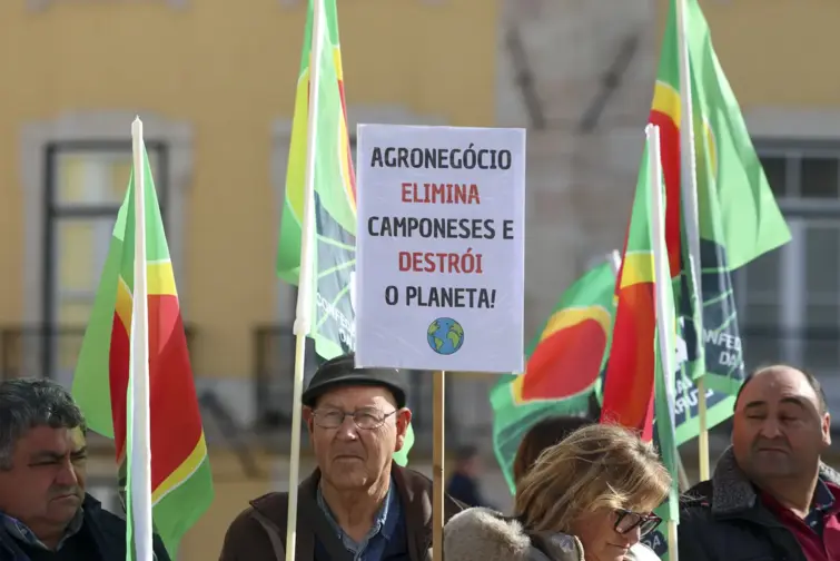 Agricultores em protesto